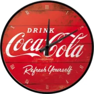 COCA-COLA Wandklok - Origineel COCA-COLA product - doorsnede 31cm bij GrappigSpul