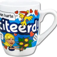 Cartoon mok - Gefeliciteerd bij GrappigSpul