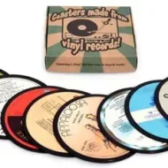Vinyl - Onderzetters - Kado - 10 stuks bij GrappigSpul