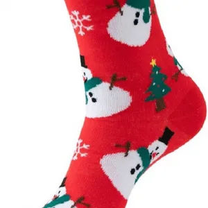 Funny Sokken Kerst Sneeuwpop en Kerstboom mt 38-45 bij GrappigSpul