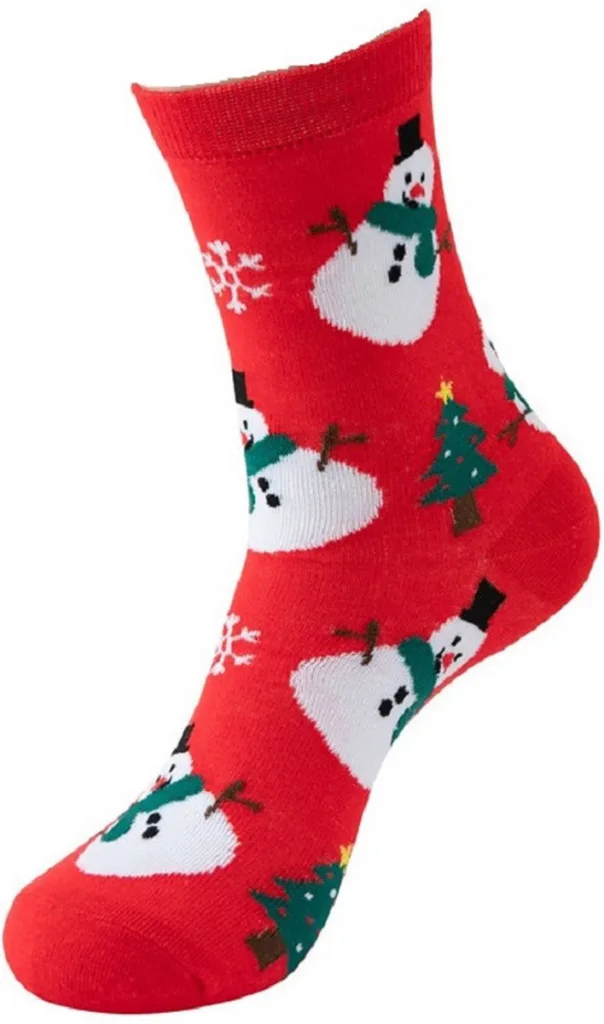 Funny Sokken Kerst Sneeuwpop en Kerstboom mt 38-45 bij GrappigSpul