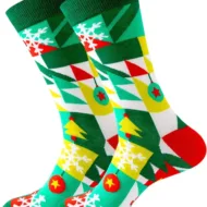 Funny Sokken Kerst Sneeuwvlok en Kerstbal mt 38-45 bij GrappigSpul