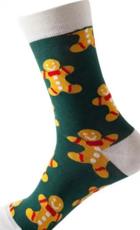 Funny Sokken Kerst Peperkoekje mt 38-45 bij GrappigSpul