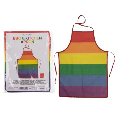 Keuken/BBQ schort Regenboog bij GrappigSpul