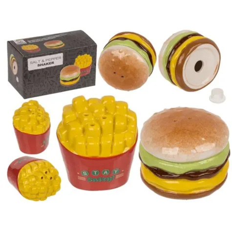 Peper en Zout stel Hamburger & Patat bij GrappigSpul