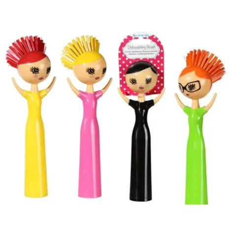 Afwasborstel Funky Lady set van 4 bij GrappigSpul
