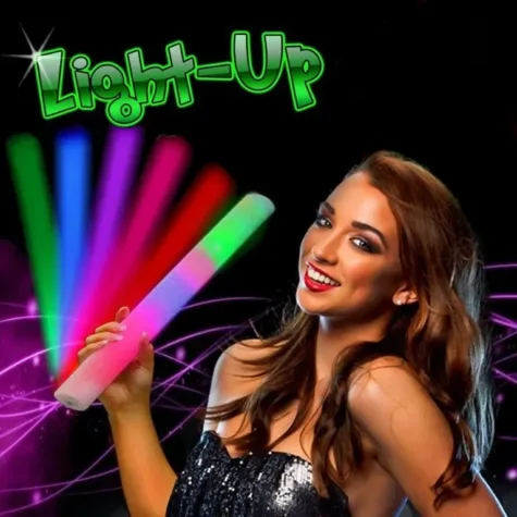 Led foam sticks Multicolor bij GrappigSpul