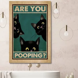 Poster Are you pooping voor badkamer / toilet 30 x 40 cm bij GrappigSpul