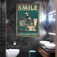 Poster Smile 30 x 42 cm bij GrappigSpul