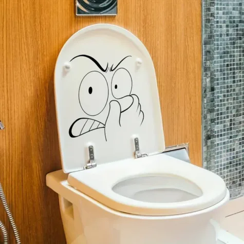 Toilet sticker stank 29 x 33 cm bij GrappigSpul