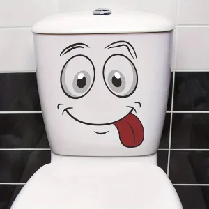 toilet sticker funny face bij GrappigSpul