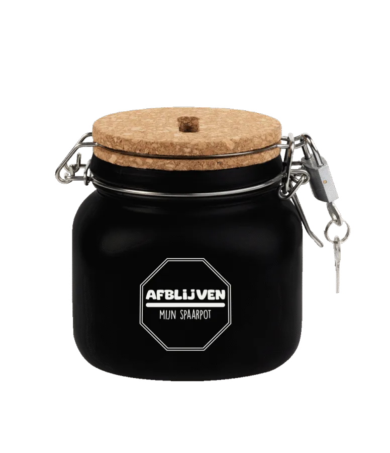 Luxe Spaarpot - Afblijven bij GrappigSpul