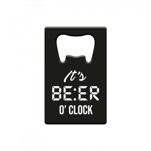 Metal beer opener - Beer o'clock at GrappigSpul