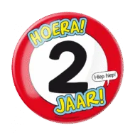 Button XL - 2 jaar bij GrappigSpul