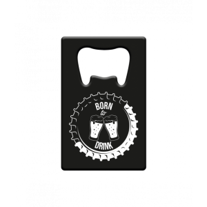 Metal beer opener - Born to drink bij GrappigSpul