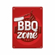 Metal signs - BBQ zone bij GrappigSpul