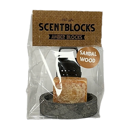 Amberblokje rasp en schaaltje : Sandalwood at GrappigSpul