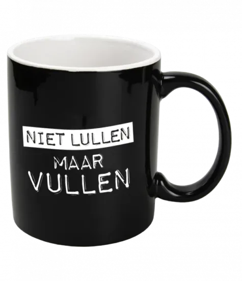 Mok niet lullen maar vullen bij GrappigSpul