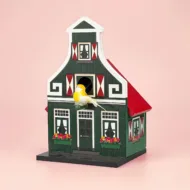 Vogelhuisje hout groen bij GrappigSpul