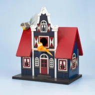 Vogelhuis hout dwarsgevel bij GrappigSpul