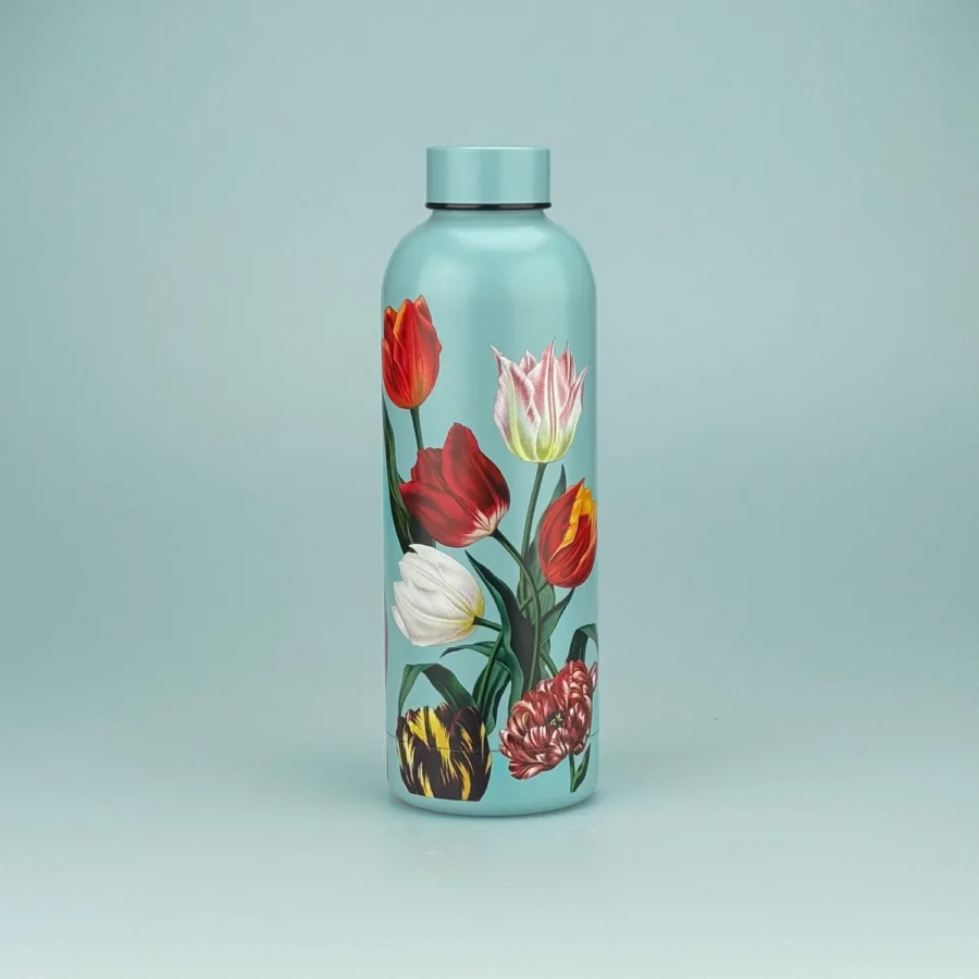 Thermosfles Mint tulp bij GrappigSpul