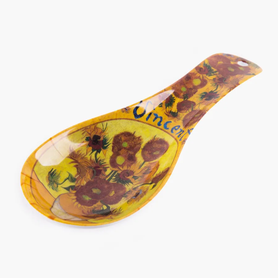 Lepelhouder melamine van Gogh Zonnebloemen bij GrappigSpul Lepelhouder melamine van Gogh Zonnebloemen bij GrappigSpul