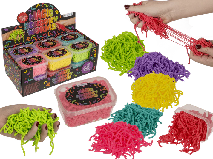 Magic worms / kneedwormen / stressbal bij GrappigSpul
